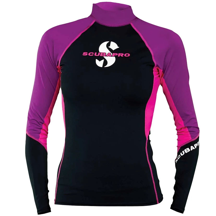 SCUBAPRO UPF 80 T-FLEX RASH GUARD, LONG SLEEVE, WOMEN