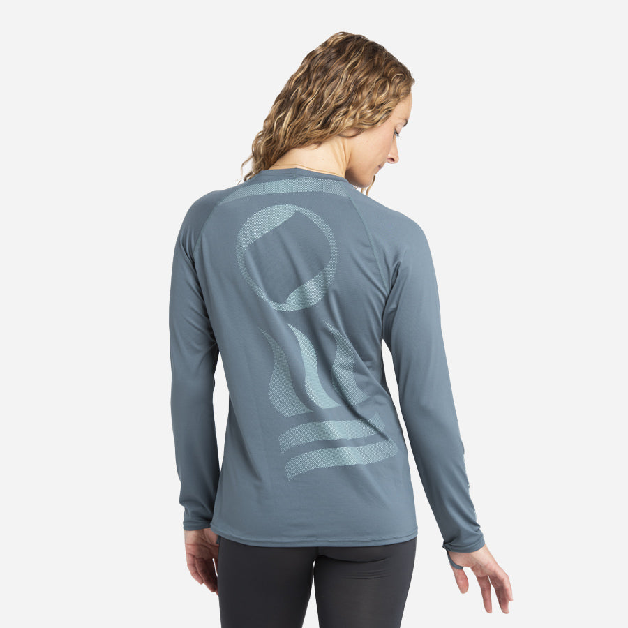 Fourth Element Women's Long Sleeve Hydro-T Size M - Baltic Blue
