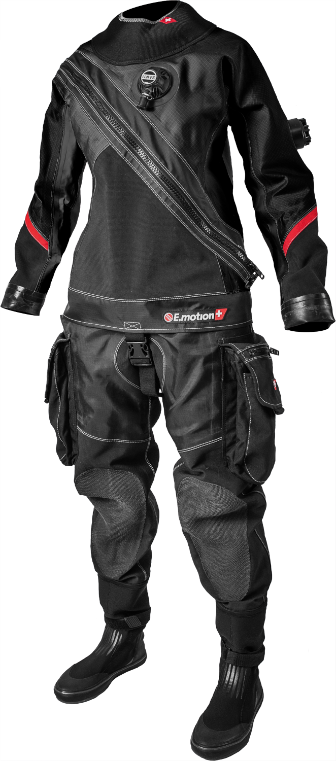 SANTI E.MOTION PLUS MEN DRYSUIT DEMO W/ SANTI SMART GLOVES & SOCKS SIZE-L