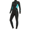 BARE 5MM EVOKE FULL WETSUIT, WOMENS, AQUA, 06