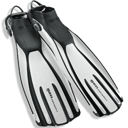 MARES AVANTI QUATTRO + FIN - WHITE - SIZE XS