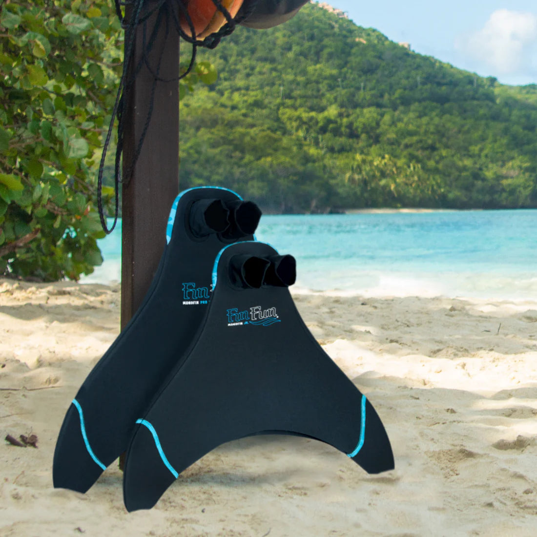 Finfun Blue Trim Monofin Pro