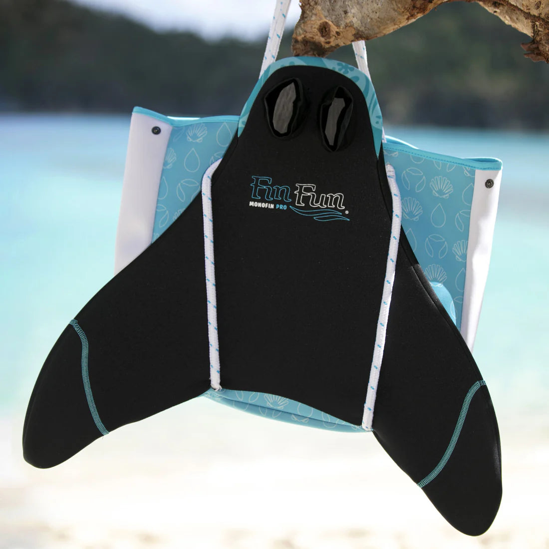 Finfun Blue Trim Monofin Pro