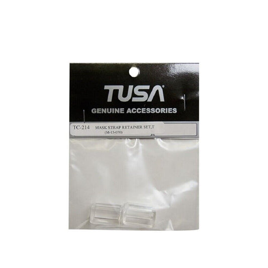TUSA MASK STRAP RETAINER SET, TRSANSPARENT
