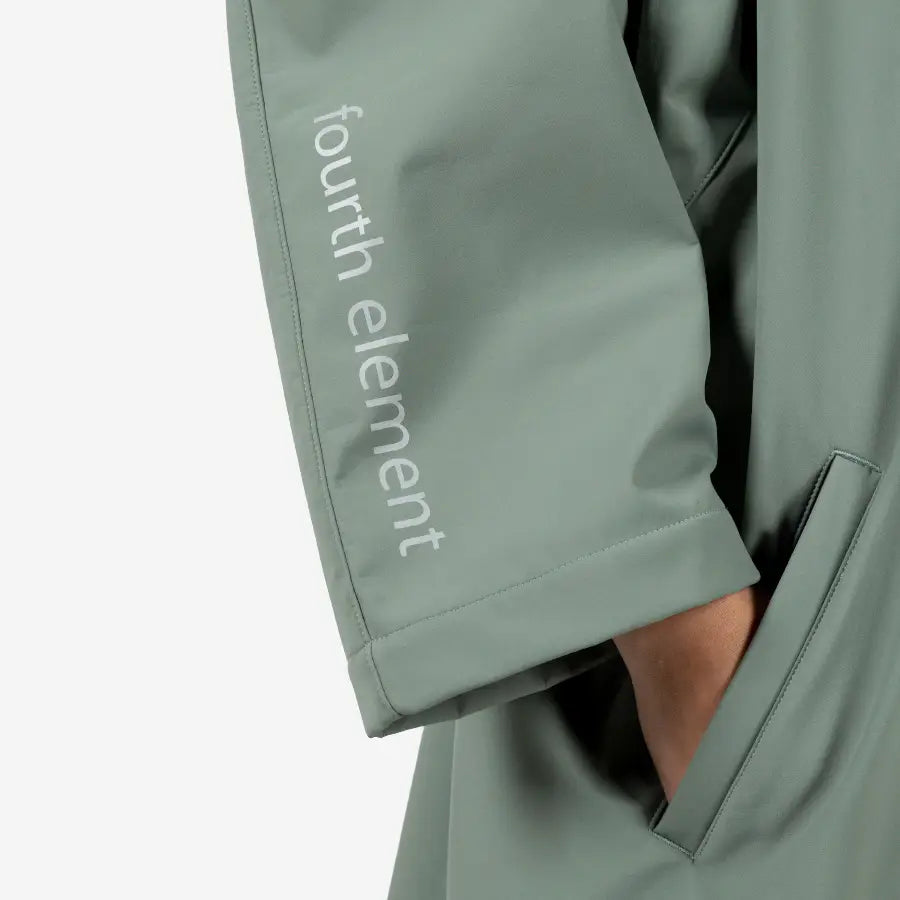 FOURTH ELEMENT STORM PONCHO SEA MOSS MEDIUM
