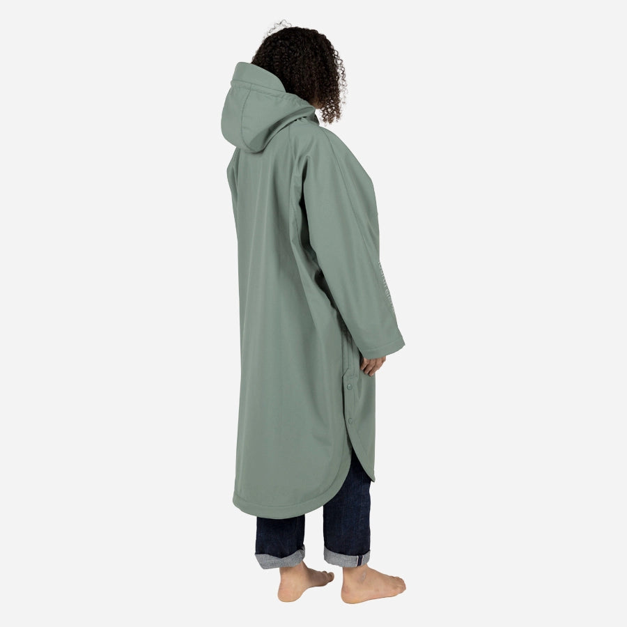 FOURTH ELEMENT STORM PONCHO SEA MOSS MEDIUM