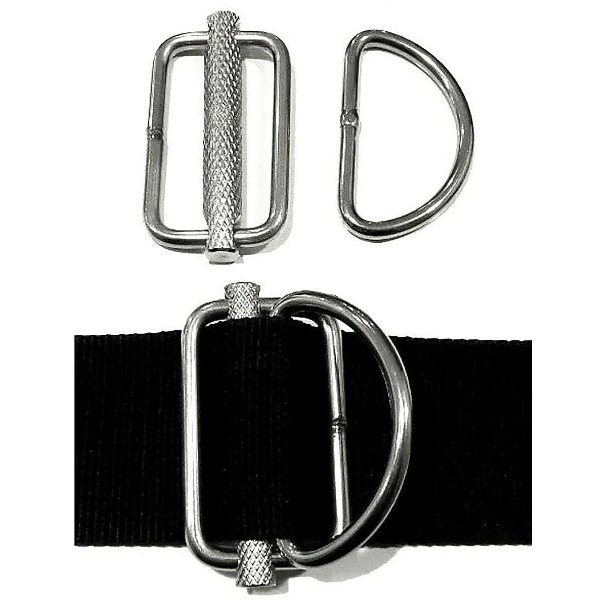 Xdeep Sliding Metal D-Ring For Sidemount Harness, In Pairs
